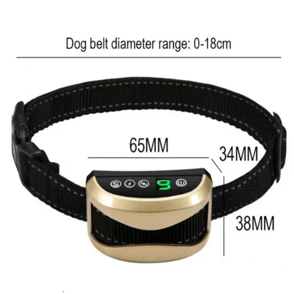 LED Smart Anti-barking repel dog shock vibration Fully automatic dog training dog collar - Image 3