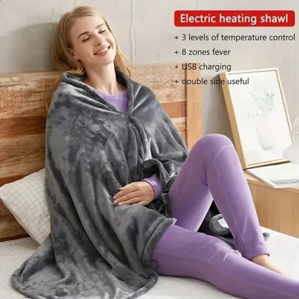 USB Heated Blanket Shawl - Image 4
