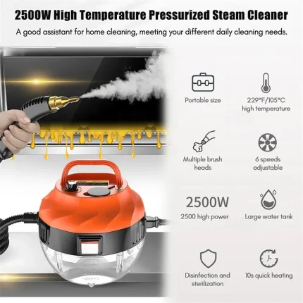 High-Temp Steam Cleaner 2800W - Image 6