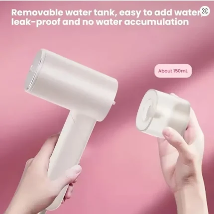 Steam Iron Detachable Water Tank-Fast Heating Dual Safety Protection Adjustable Handle for Home Travel - Image 3