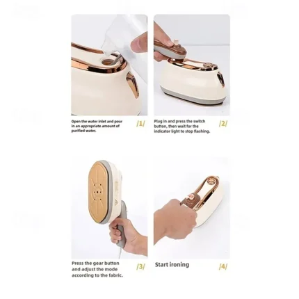 Wet and Dry Small Spray Steam Iron Portable Mini Portable Ironing Machine - Image 5