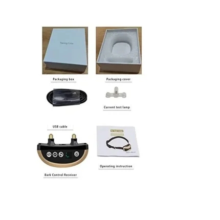 LED Smart Anti-barking repel dog shock vibration Fully automatic dog training dog collar - Image 8